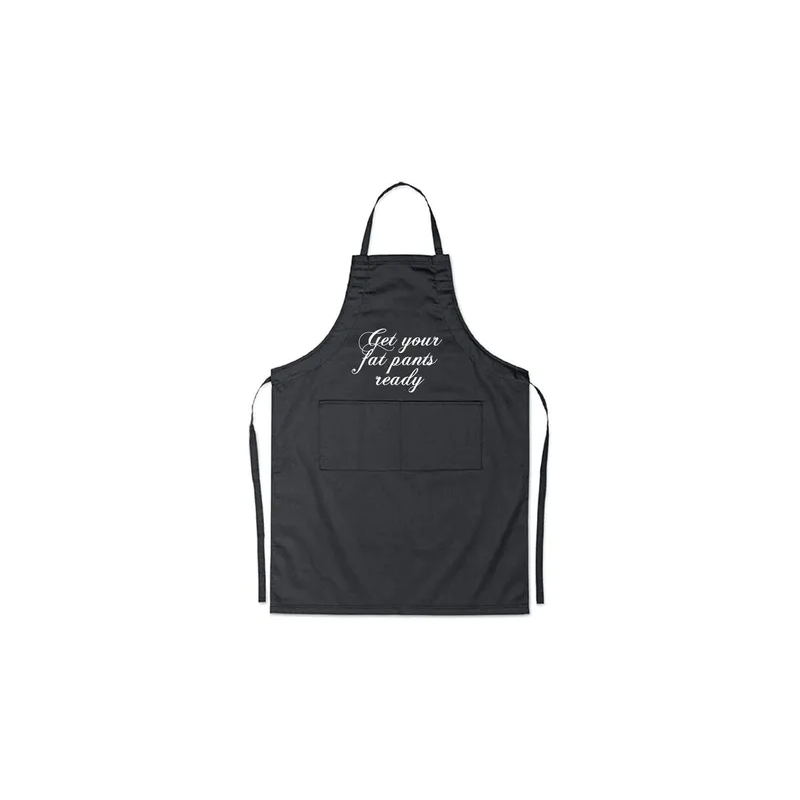 Get Your Fat Pants Ready Printed Apron Black 98X69.5Cm