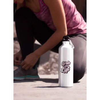 Girls Who Lifts Motivational Stainless Steel Double Wall Travel Vacuum Insulated Water Bottle & Tumbler For Gym