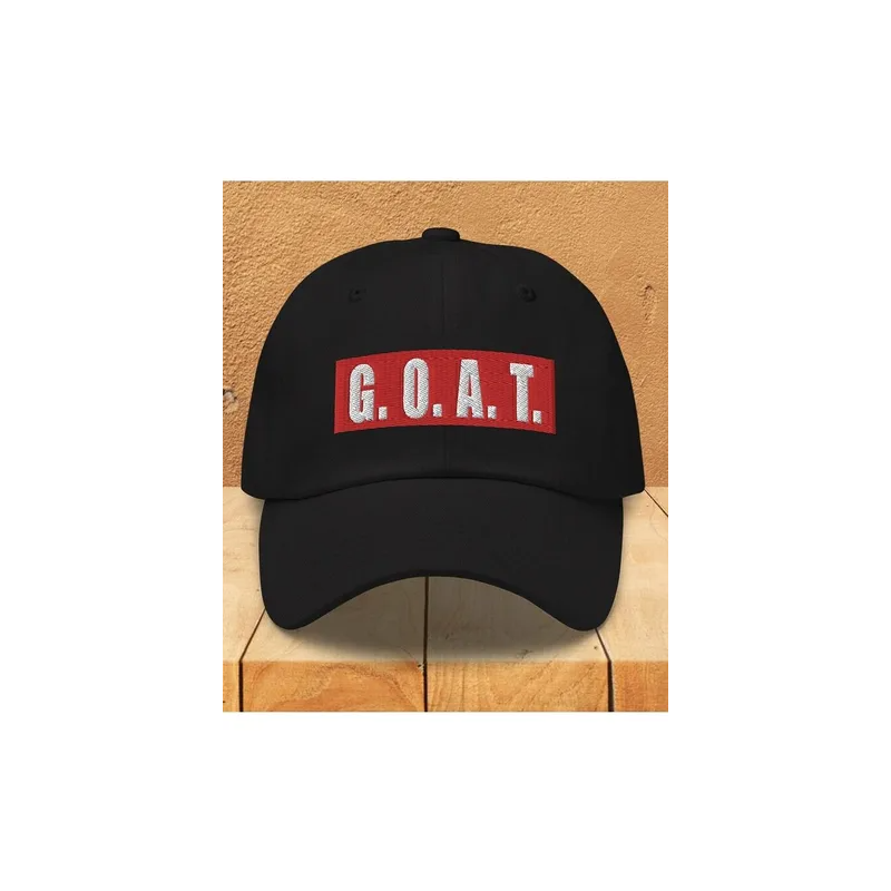 Goat Greatest Of All Time Embroidered Dad Coach Classic Baseball Cap
