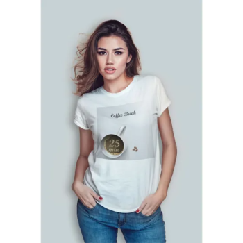 Graphic Printed Crew Neck T-Shirt, White
