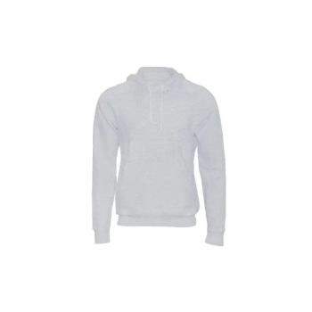 Grey Hoodie Plain With Pocket Unisex For Adults