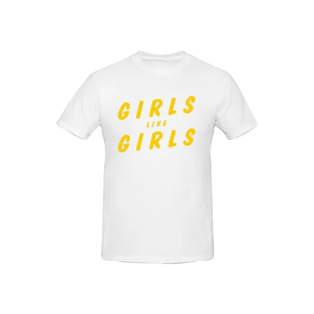 Hayley Kiyoko Girls Like Girls Printed Cotton Short Sleeve T-Shirt White