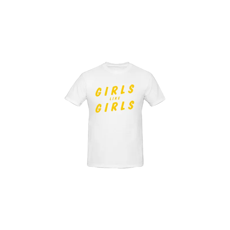 Opmærksomhed Svømmepøl forhindre Hayley Kiyoko Girls Like Girls Printed Cotton Short Sleeve T-Shirt White