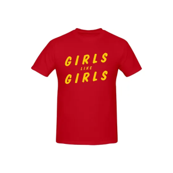 Hayley Kiyoko Girls Like Girls Printed Cotton Short Sleeve T-Shirt Red