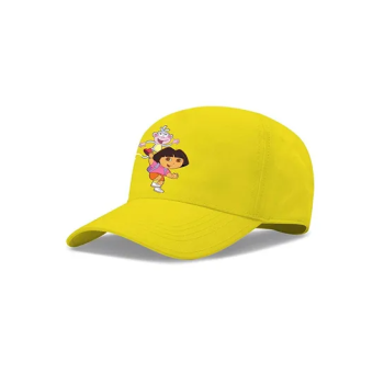 Cute Cartoon Dora Buji Cap Baseball Hat For Kids Toddler Yellow Cap