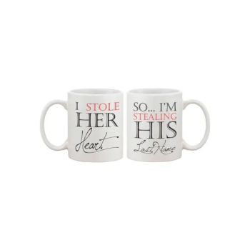 Cute Couples Coffee Mug Set