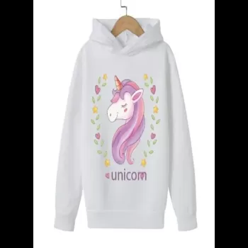 Cute Unicorn Printed Hoodie...