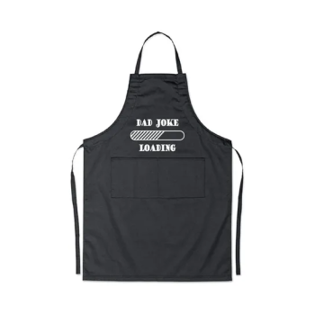 Dad Joke Loading Printed Apron BlackWhite 98x69.5cm
