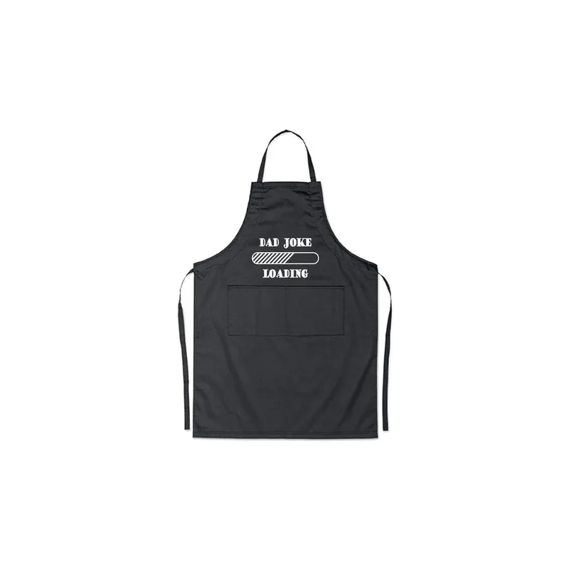 Dad Joke Loading Printed Apron BlackWhite 98x69.5cm
