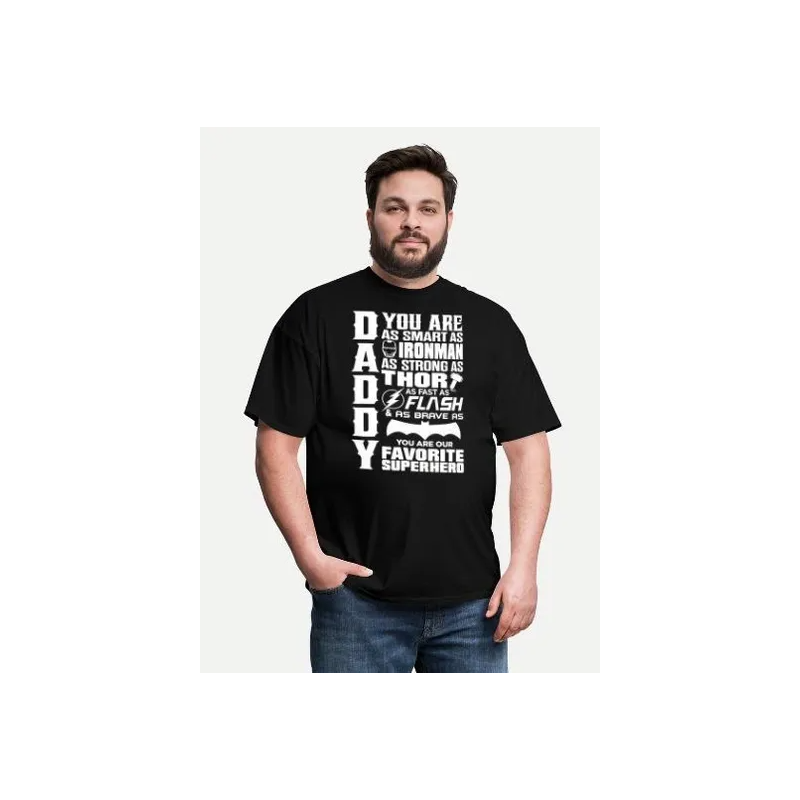 Daddy Printed Short Sleeve O Neck Tshirt Top Fathers Day