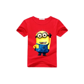 Despicable Me Minions Printed Tshirt RedYellow