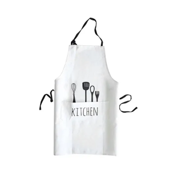 VANDER LIFE Dining Room Apron With Cooking Head White