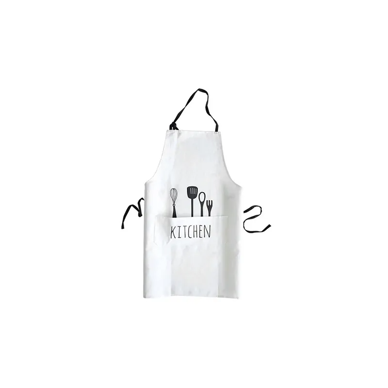VANDER LIFE Dining Room Apron With Cooking Head White