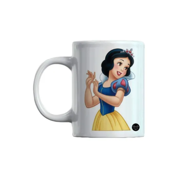 Disney Princess Snow White Printed Mug WhiteBlueYellow 11ounce