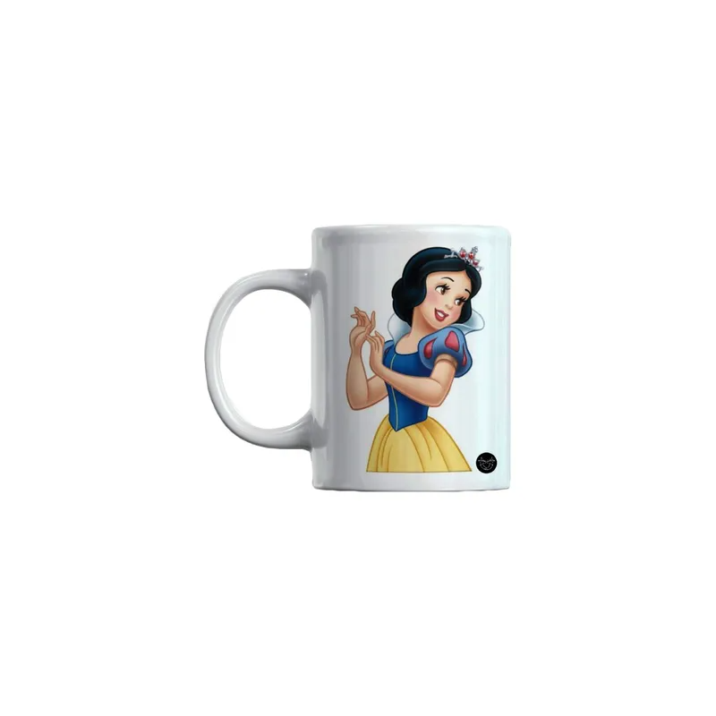 Disney Princess Snow White Printed Mug WhiteBlueYellow 11ounce