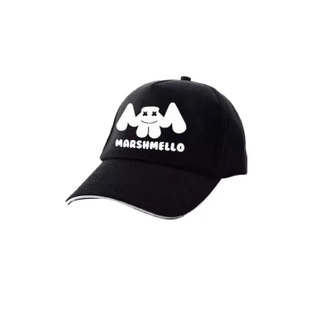 DJ Marshmello Pattern Cap Black
