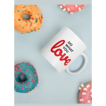 Do What You Love Printed Ceramic Coffee Mug
