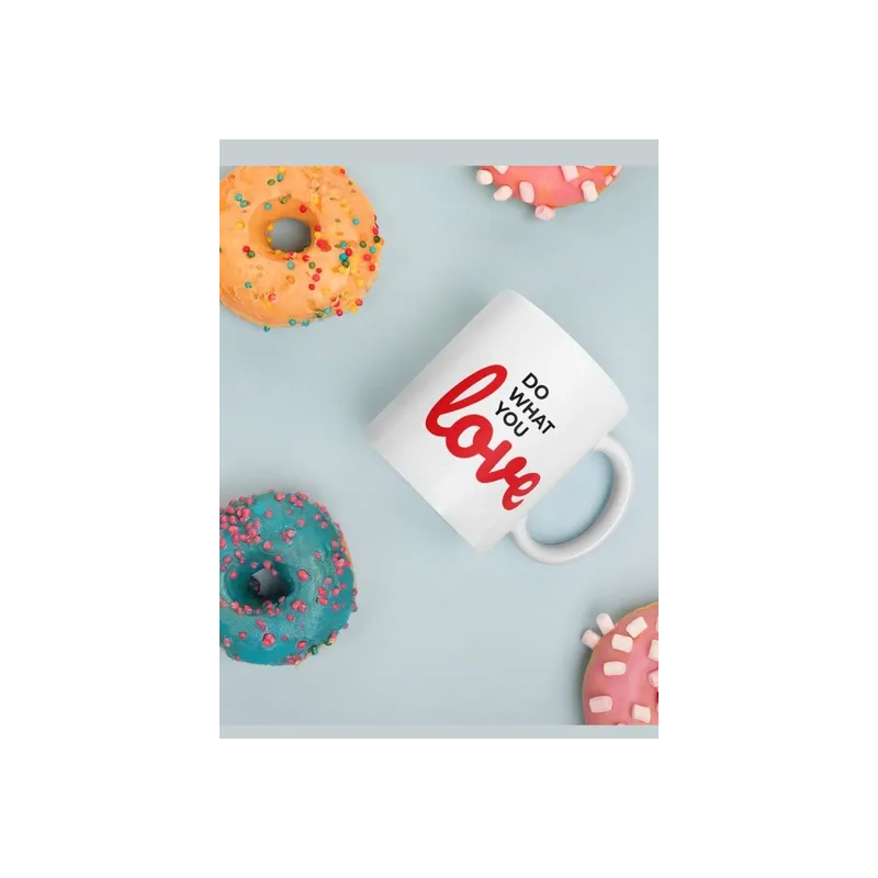 Do What You Love Printed Ceramic Coffee Mug