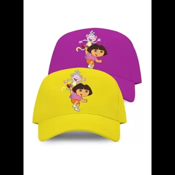 Dora Printed Cap Pack of 2