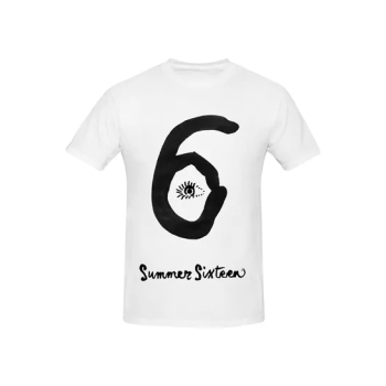Drake Summer Sixteen Cotton Short Sleeve Tshirt White