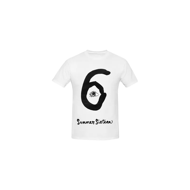 Drake Summer Sixteen Cotton Short Sleeve Tshirt White