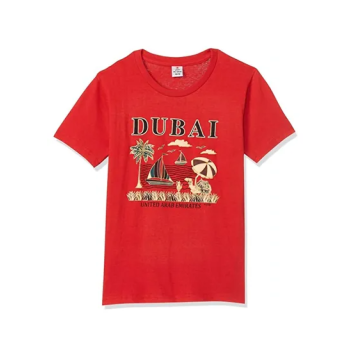 Dubai Printed Kids Unisex Round Neck Short Sleeve Tshirt
