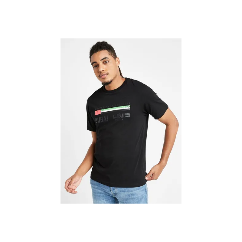 Al Jaber Dubai United Arab Emirates Printed Tshirt BlackRedGreen