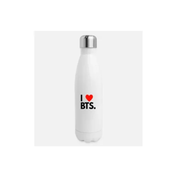 New Kpop Stainless Steel Water bottle, Kpop Fan, Metal Bottle, I Love BTS Bottle, gift