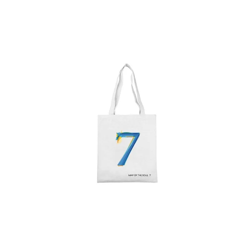 New choices of BTS Map of Soul 7 D2 Canvas Tote Bag Casual Printed Tote Bag