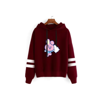 New spring and autumn BT21 Cooky bulletproof group BTS Sweater hoodie for unisex adult