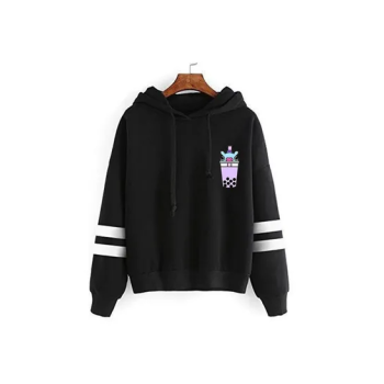 New Spring and autumn BT21 Mang Bulletproof League BTS Top sweater Hoodie for Unisex Adult BlacK