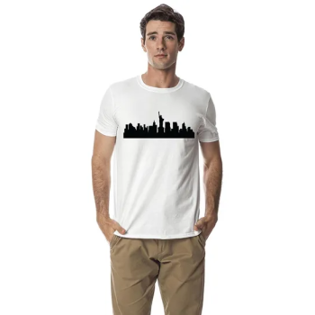 New York City Short Sleeve T-Shirt White, 2XL