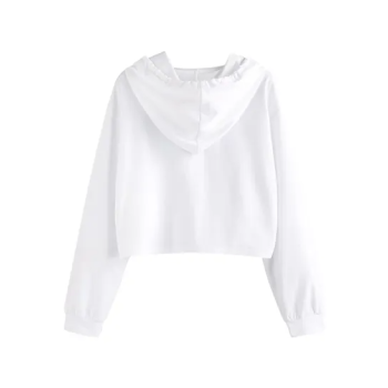 New York Printed Woman's Trending Crop Top Hoodie 2XL