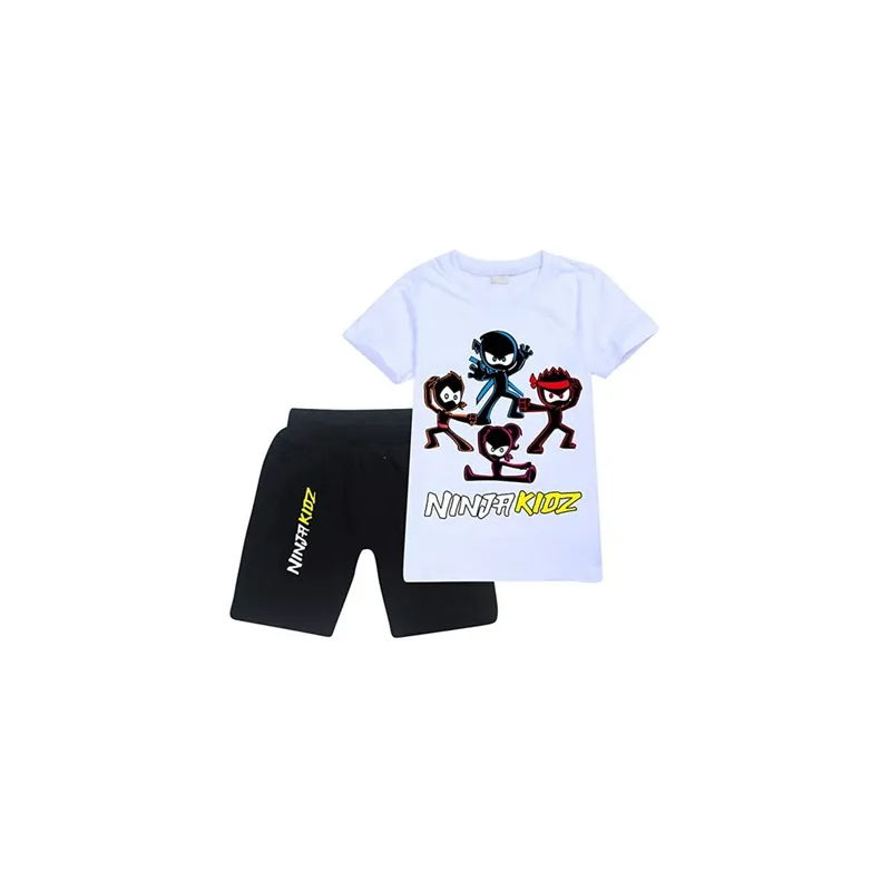 Ninja Kids Tops And Short Set With White shirt