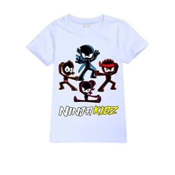 Ninja Kids Tops And Short Set With White shirt