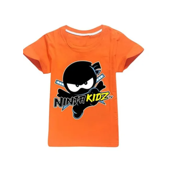 NINJA KIDZ Printed T-shirt Orange