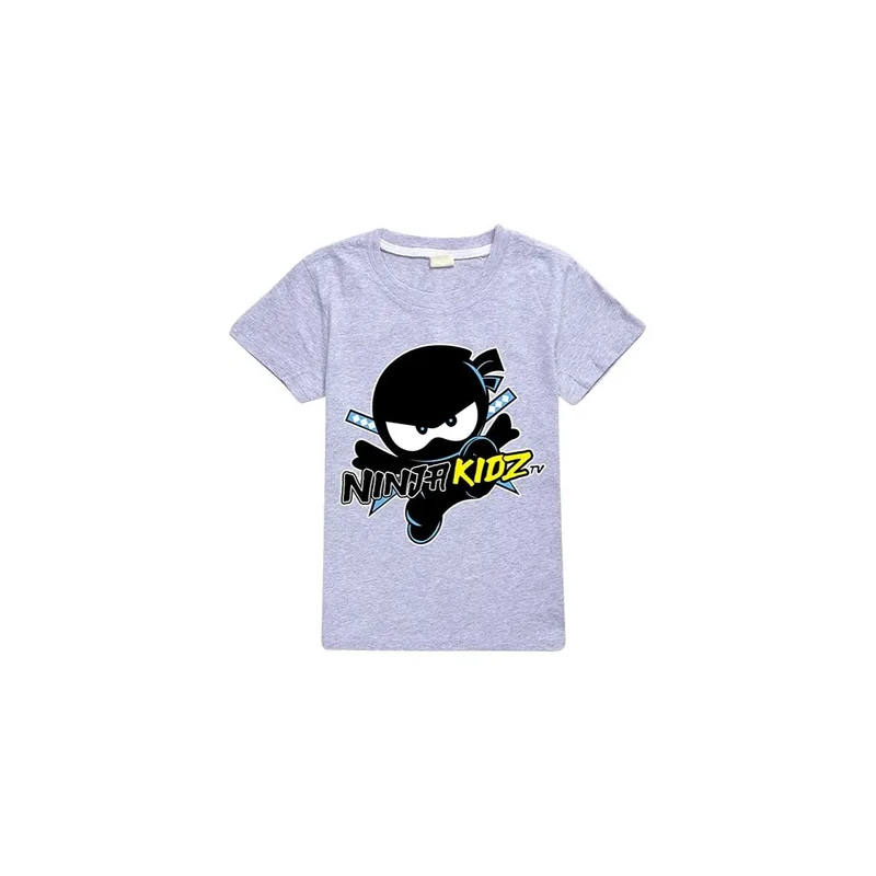 NINJA KIDZ Printed T-shirt Grey