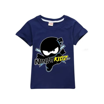 NINJA KIDZ Printed T-shirt Navy Blue