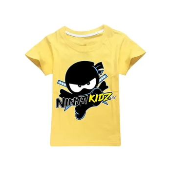 NINJA KIDZ Printed T-shirt Yellow