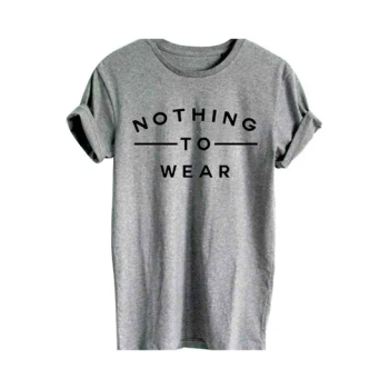 Nothing To Wear Printed T-Shirt Grey/Black