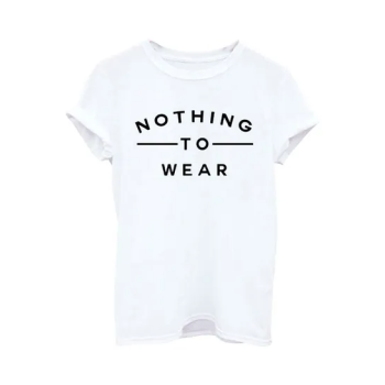 Nothing To Wear Printed T-Shirt White/Black