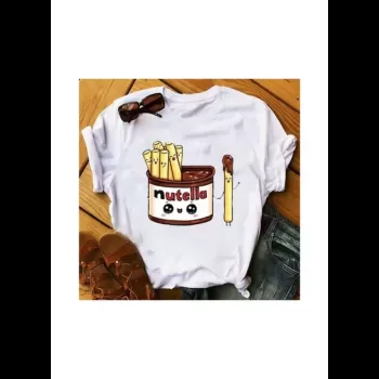 Nutella Printed Round Neck...