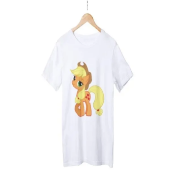 Orange Unicorn Printed T-shirt