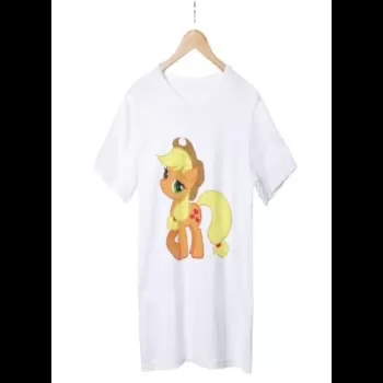 Orange Unicorn Printed T-shirt