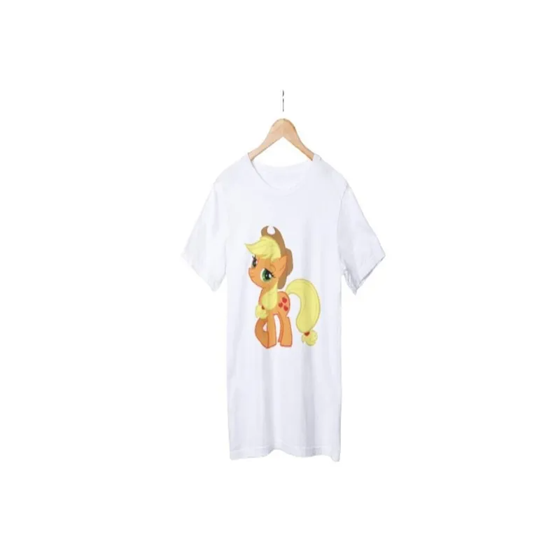 Orange Unicorn Printed T-shirt