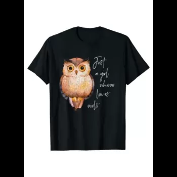 Owl Printed Round Neck...