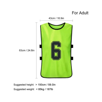 Pack Of 6 Football Jersey Vest Set 3