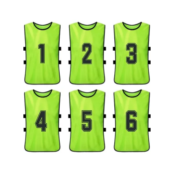 Pack Of 6 Football Jersey Vest Set 3