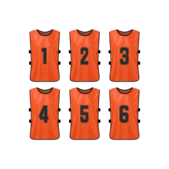 Pack Of 6 Football Jersey Vest Set 5