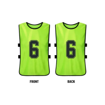 Pack Of 6 Football Jersey Vest Set